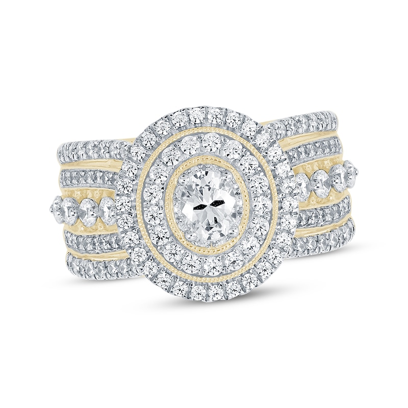 Main Image 1 of Now + Forever Oval-Cut Diamond Engagement Ring 1-1/2 ct tw 14K Yellow Gold