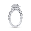 Thumbnail Image 2 of Now + Forever Princess-Cut Diamond Double Frame Engagement Ring 1/2 ct tw 10K White Gold