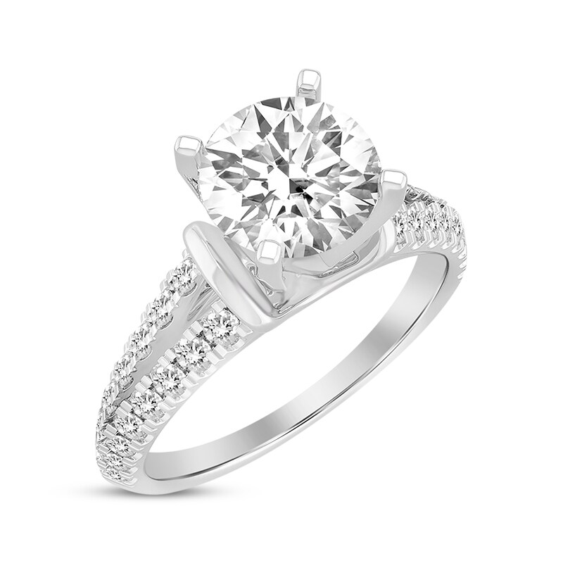 Main Image 2 of Now + Forever Round-Cut Diamond Collar Engagement Ring 1-3/8 ct tw 14K White Gold