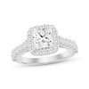 Thumbnail Image 1 of Now + Forever Princess-Cut Cushion Frame Engagement Ring 1-7/8 ct tw 14K White Gold