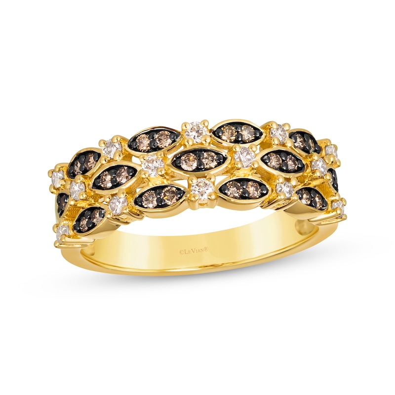 Main Image 1 of Le Vian Venetian Mosaic Diamond Ring 1/2 ct tw 14K Honey Gold