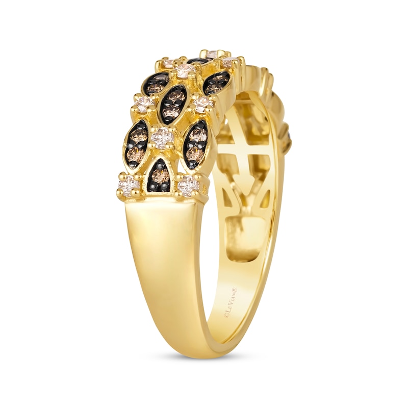 Main Image 2 of Le Vian Venetian Mosaic Diamond Ring 1/2 ct tw 14K Honey Gold
