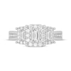 Emerald-Cut Diamond Three-Stone Engagement Ring 1-5/8 ct tw 14K White Gold