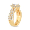 Pear-Shaped Diamond Crossover Shank Bridal Set 2 ct tw 14K Yellow Gold