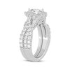 Thumbnail Image 2 of Now + Forever Pear-Shaped Diamond Crossover Shank Bridal Set 2 ct tw 14K White Gold