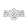 Thumbnail Image 3 of Now + Forever Pear-Shaped Diamond Crossover Shank Bridal Set 2 ct tw 14K White Gold