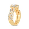 Emerald-Cut Diamond Crossover Shank Bridal Set 2 ct tw 14K Yellow Gold