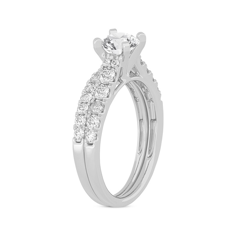 Main Image 2 of Now + Forever Lab-Grown Diamonds Round-Cut Bridal Set 1-1/2 ct tw 14K White Gold