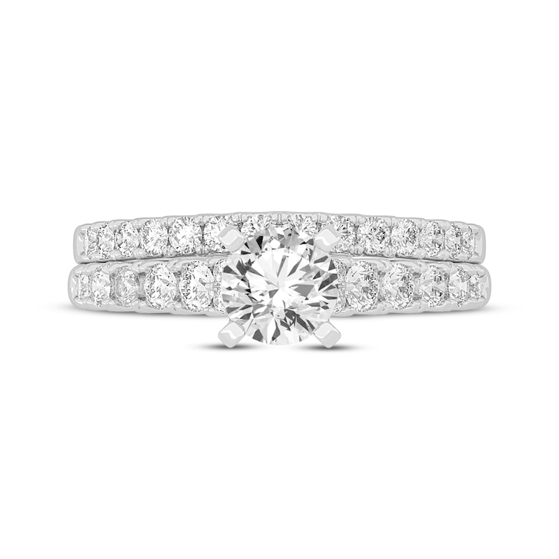 Lab-Created Diamonds by KAY Round-Cut Bridal Set 1-1/2 ct tw 14K White Gold