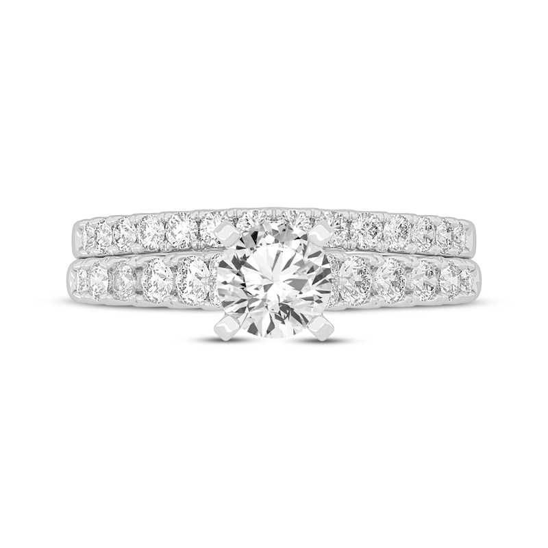 Main Image 3 of Now + Forever Lab-Grown Diamonds Round-Cut Bridal Set 1-1/2 ct tw 14K White Gold