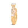 Thumbnail Image 2 of Now + Forever Lab-Grown Diamonds Princess-Cut Twist Bridal Set 1 ct tw 14K Yellow Gold