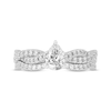 Thumbnail Image 3 of Now + Forever Lab-Grown Diamonds Pear-Shaped Twist Bridal Set 1 ct tw 14K White Gold