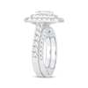 Thumbnail Image 2 of Now + Forever Lab-Grown Diamonds Emerald-Cut Double Frame Bridal Set 2 ct tw 14K White Gold
