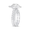 Thumbnail Image 2 of Now + Forever Lab-Grown Diamonds Pear-Shaped Double Frame Bridal Set 2 ct tw 14K White Gold