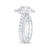 Thumbnail Image 1 of Lab-Created Diamonds by KAY Pear-Shaped Double Frame Bridal Set 2 ct tw 14K White Gold