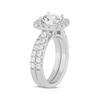 Thumbnail Image 1 of Lab-Created Diamonds by KAY Round-Cut Cushion Frame Bridal Set 3 ct tw 14K White Gold