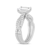 Lab-Created Diamonds by KAY Emerald-Cut Twist Shank Bridal Set 2 ct tw 14K White Gold