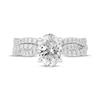 Thumbnail Image 3 of Now + Forever Lab-Grown Diamonds Oval-Cut Twist Shank Bridal Set 2 ct tw 14K White Gold