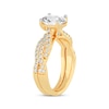 Lab-Created Diamonds by KAY Oval-Cut Twist Shank Bridal Set 2 ct tw 14K Yellow Gold