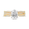 Thumbnail Image 3 of Now + Forever Lab-Grown Diamonds Oval-Cut Twist Shank Bridal Set 2 ct tw 14K Yellow Gold