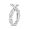 Thumbnail Image 1 of Lab-Created Diamonds by KAY Pear-Shaped Twist Shank Bridal Set 2 ct tw 14K White Gold