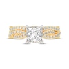 Thumbnail Image 3 of Now + Forever Lab-Grown Diamonds Princess-Cut Twist Shank Bridal Set 2 ct tw 14K Yellow Gold
