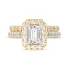 Thumbnail Image 3 of Now + Forever Lab-Grown Diamonds Emerald-Cut Bridal Set 3 ct tw 14K Yellow Gold