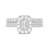 Thumbnail Image 3 of Now + Forever Lab-Grown Diamonds Emerald-Cut Bridal Set 1-1/2 ct tw 14K White Gold