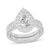 Lab-Created Diamonds by KAY Pear-Shaped Bridal Set 3 ct tw 14K White Gold