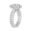 Thumbnail Image 2 of Now + Forever Lab-Grown Diamonds Pear-Shaped Bridal Set 3 ct tw 14K White Gold