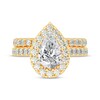 Thumbnail Image 2 of Lab-Created Diamonds by KAY Pear-Shaped Bridal Set 3 ct tw 14K Yellow Gold