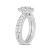 Thumbnail Image 2 of Now + Forever Lab-Grown Diamonds Pear-Shaped Bridal Set 1-1/2 ct tw 14K White Gold