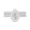 Thumbnail Image 3 of Now + Forever Lab-Grown Diamonds Pear-Shaped Bridal Set 1-1/2 ct tw 14K White Gold