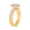 Thumbnail Image 2 of Now + Forever Lab-Grown Diamonds Pear-Shaped Bridal Set 1-1/2 ct tw 14K Yellow Gold