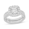 Thumbnail Image 1 of Now + Forever Lab-Grown Diamonds Princess-Cut Bridal Set 3 ct tw 14K White Gold