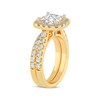 Thumbnail Image 2 of Now + Forever Lab-Grown Diamonds Princess-Cut Bridal Set 3 ct tw 14K Yellow Gold