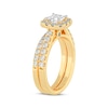 Thumbnail Image 2 of Now + Forever Lab-Grown Diamonds Princess-Cut Bridal Set 1-1/2 ct tw 14K Yellow Gold
