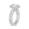 Thumbnail Image 2 of Now + Forever Lab-Grown Diamonds Oval-Cut Halo Bridal Set 3 ct tw 14K White Gold