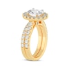 Thumbnail Image 2 of Now + Forever Lab-Grown Diamonds Oval-Cut Halo Bridal Set 3 ct tw 14K Yellow Gold