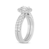 Thumbnail Image 2 of Now + Forever Lab-Grown Diamonds Oval-Cut Halo Bridal Set 1-1/2 ct tw 14K White Gold