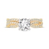 Thumbnail Image 3 of Now + Forever Lab-Grown Diamonds Round-Cut Twist Bridal Set 2 ct tw 14K Yellow Gold