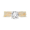 Thumbnail Image 2 of Lab-Created Diamonds by KAY Round-Cut Twist Bridal Set 2 ct tw 14K Yellow Gold