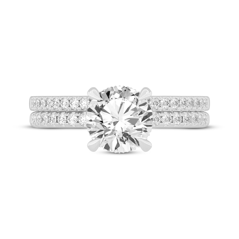 Main Image 3 of Now + Forever Lab-Grown Diamonds Round-Cut Bridal Set 2-3/8 ct tw 14K White Gold