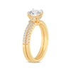 Lab-Created Diamonds by KAY Round-Cut Bridal Set 1-3/8 ct tw 14K Yellow Gold