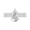 Thumbnail Image 3 of Now + Forever Lab-Grown Diamonds Pear-Shaped Bridal Set 2-3/8 ct tw 14K White Gold
