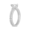 Thumbnail Image 2 of Now + Forever Lab-Grown Diamonds Pear-Shaped Bridal Set 1-3/8 ct tw 14K White Gold