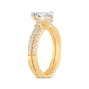 Thumbnail Image 2 of Now + Forever Lab-Grown Diamonds Pear-Shaped Bridal Set 1-3/8 ct tw 14K Yellow Gold