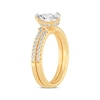 Thumbnail Image 1 of Lab-Created Diamonds by KAY Pear-Shaped Bridal Set 1-3/8 ct tw 14K Yellow Gold