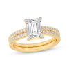 Thumbnail Image 1 of Now + Forever Lab-Grown Diamonds Emerald-Cut Bridal Set 2-3/8 ct tw 14K Yellow Gold