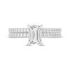 Thumbnail Image 3 of Now + Forever Lab-Grown Diamonds Emerald-Cut Bridal Set 1-3/8 ct tw 14K White Gold